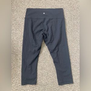 Lululemon black capri leggings - Size 12